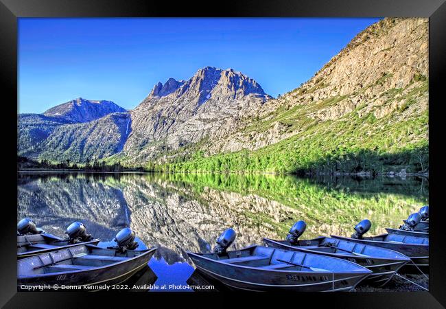 Grab A Boat Framed Print by Donna Kennedy