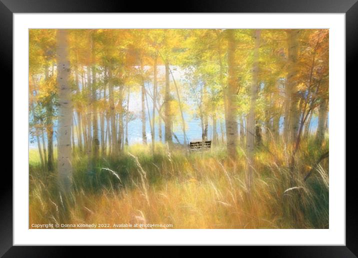 Autumn Dreams Framed Mounted Print by Donna Kennedy