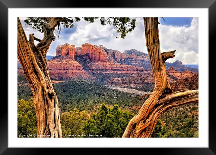 Cathedral Rock Framed Framed Mounted Print by Donna Kennedy