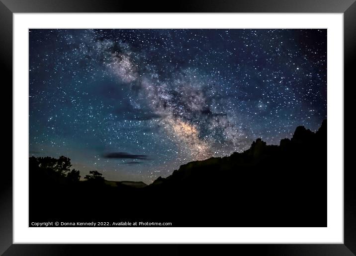June Milky Way  Framed Mounted Print by Donna Kennedy
