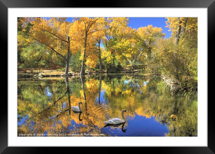 Autumn Serenity Framed Mounted Print by Donna Kennedy