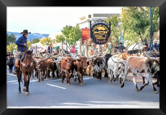 Cedar Livestock and Heritage Festival Framed Print by Donna Kennedy