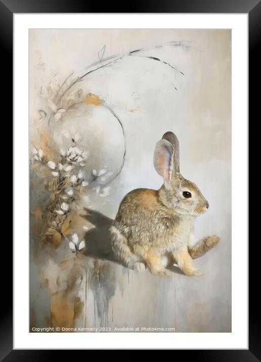 Lucky Rabbit Foot Framed Mounted Print by Donna Kennedy