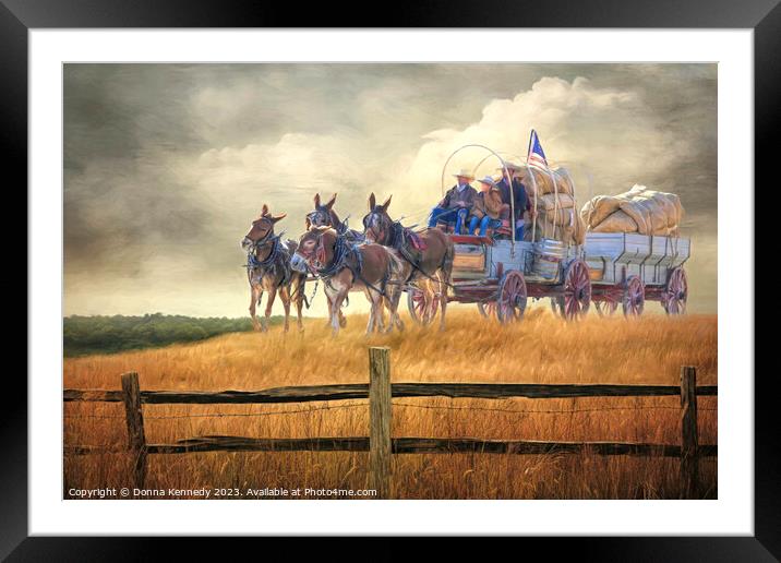 Wool Harvest Framed Mounted Print by Donna Kennedy