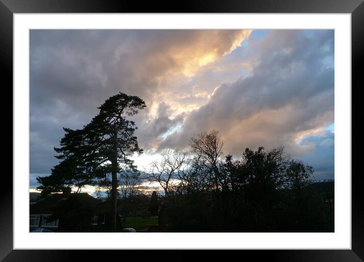 Sky cloud Framed Mounted Print by Peter Hodgson