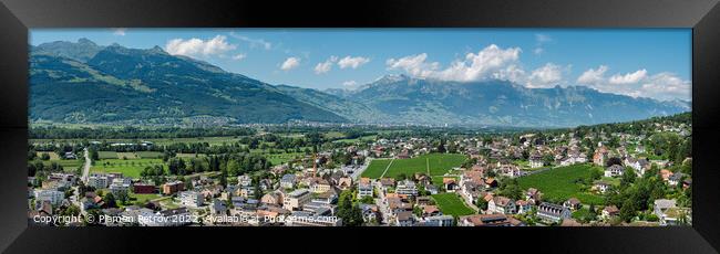 Vaduz, Liechtenstein Framed Print by Plamen Petrov