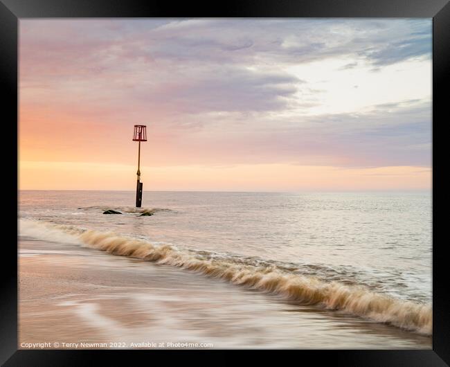 Serenity at CaisteronSea Framed Print by Terry Newman