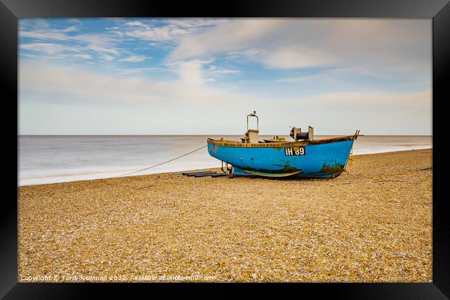 Serenity on the Suffolk Shore Framed Print by Terry Newman