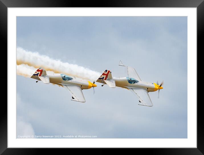 Sky Duel Framed Mounted Print by Terry Newman