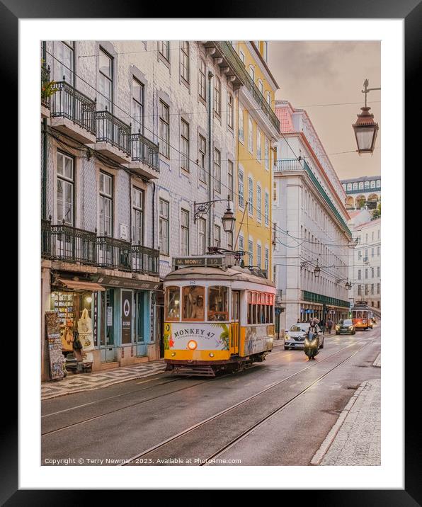 Classic Lisbon Framed Mounted Print by Terry Newman