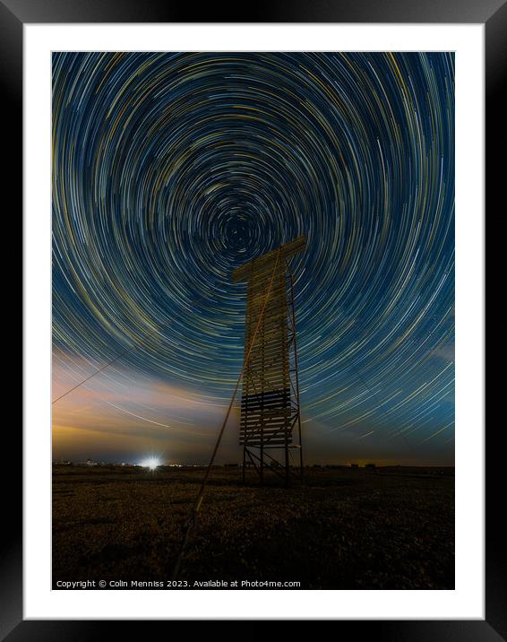 Navigate The Stars Framed Mounted Print by Colin Menniss