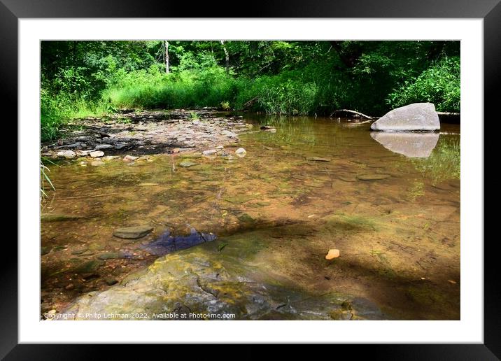 Quiet Serenity 1 Framed Mounted Print by Philip Lehman