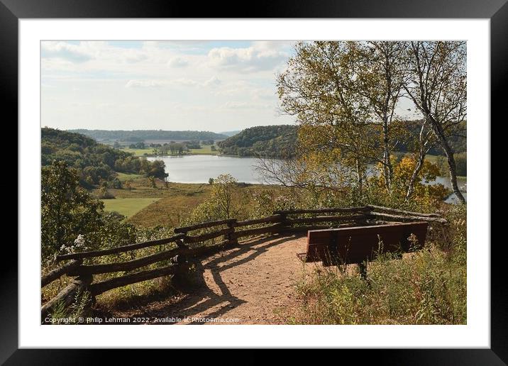 Indian Lake Overlook 2A Framed Mounted Print by Philip Lehman