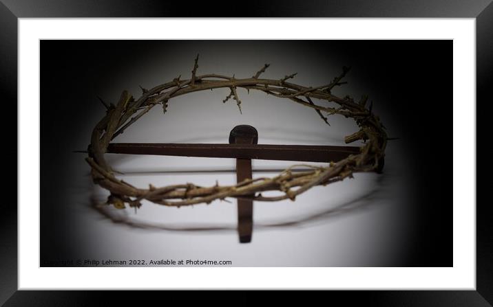 Nails and Crown of Thorns 1B Framed Mounted Print by Philip Lehman
