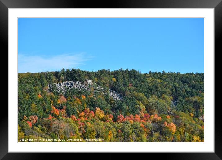 Devil's Lake October 18th (4A) Framed Mounted Print by Philip Lehman
