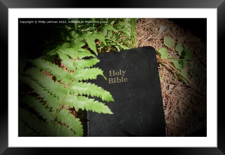 Discovering God's Word in Nature (19A) Framed Mounted Print by Philip Lehman