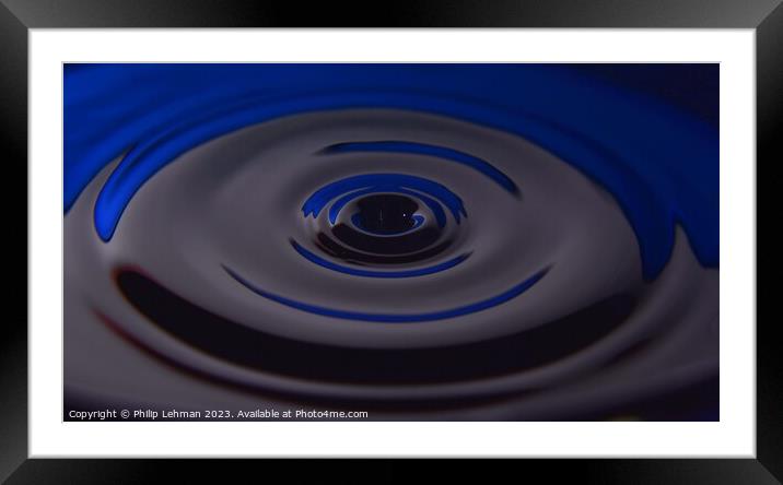 Abstract Waterdrops 9B Framed Mounted Print by Philip Lehman