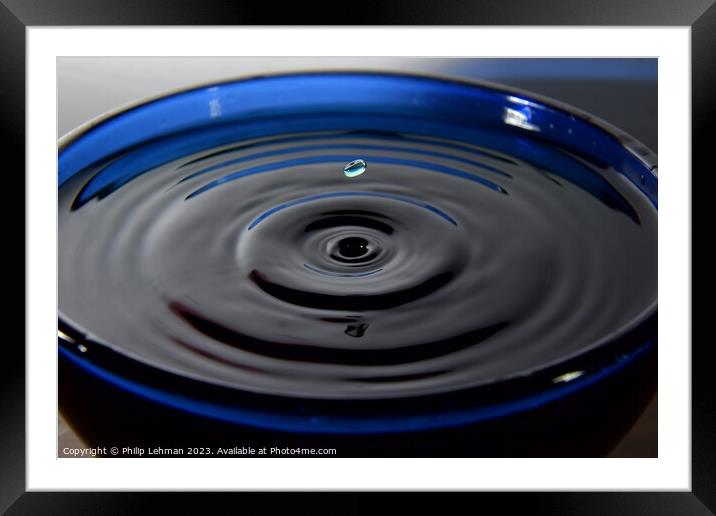 Abstract Waterdrops 65A Framed Mounted Print by Philip Lehman