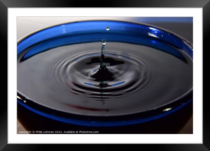 Abstract Waterdrops 73A Framed Mounted Print by Philip Lehman