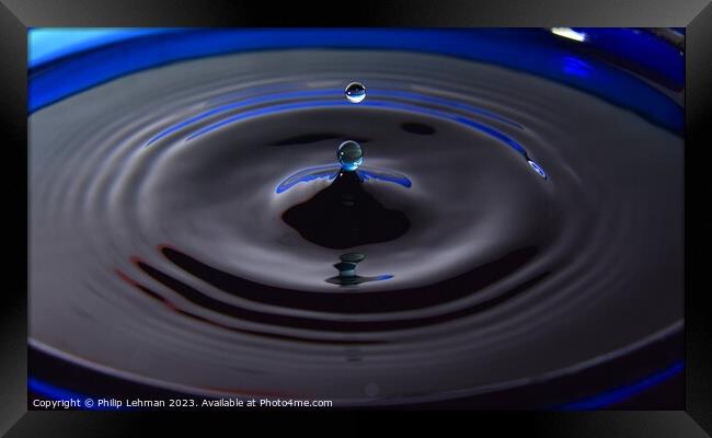 Abstract Waterdrops 134A Framed Print by Philip Lehman