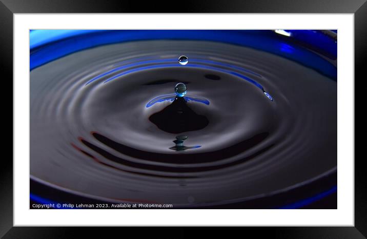 Abstract Waterdrops 134A Framed Mounted Print by Philip Lehman