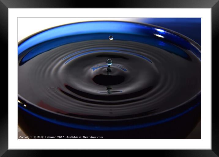 Abstract Waterdrops 143A Framed Mounted Print by Philip Lehman
