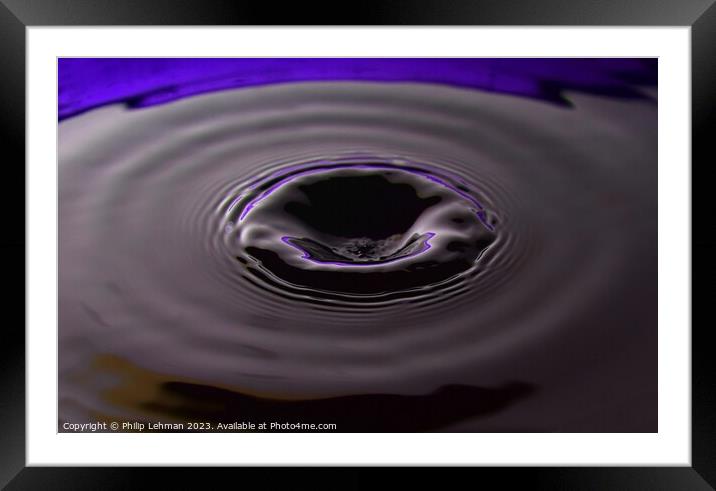 Abstract Waterdrops 134B Framed Mounted Print by Philip Lehman