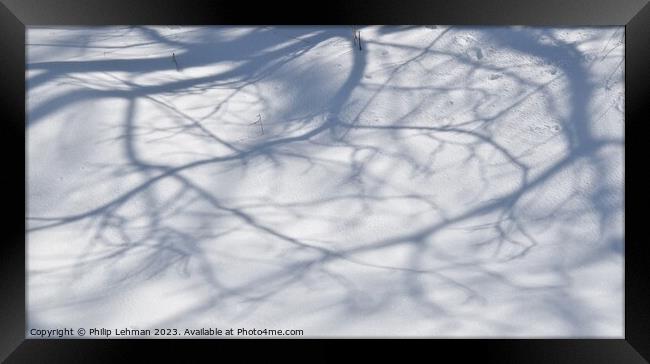 Snowy Landscape (36A) Framed Print by Philip Lehman