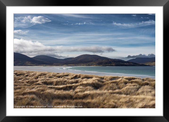 Scottish Landscape: Luskentyre Beach, Harris Framed Mounted Print by Gillian Robertson