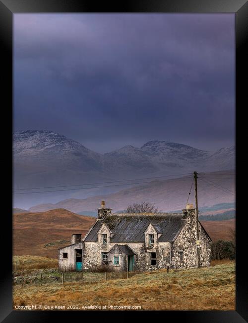 Storm Arwen Approaches the Abandoned Cottage Framed Print by Guy Keen