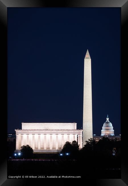 Washington Monument Framed Print by Eli Wilson