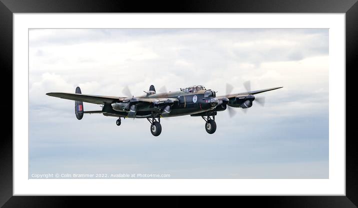 Vera - The Canadian Lancaster Framed Mounted Print by Colin Brammer