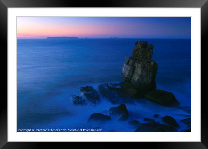 Cape Carvoeiro Peniche Portugal Framed Mounted Print by Jonathan Mitchell