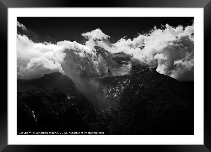 Sky cloud Framed Mounted Print by Jonathan Mitchell