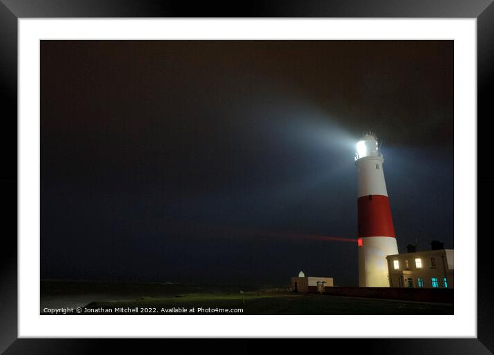 Portland Bill Lighthouse, Dorset, England, 2014 Framed Mounted Print by Jonathan Mitchell