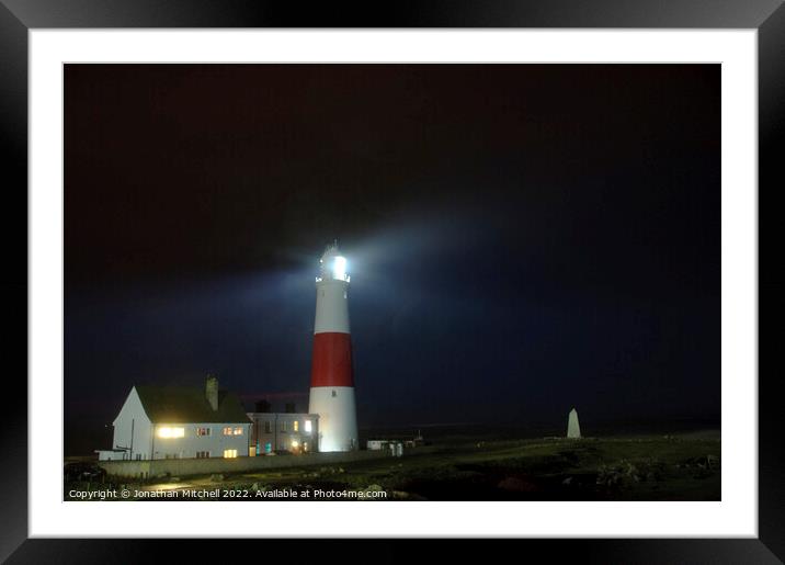 Portland Bill Lighthouse, Dorset, England, 2014 Framed Mounted Print by Jonathan Mitchell