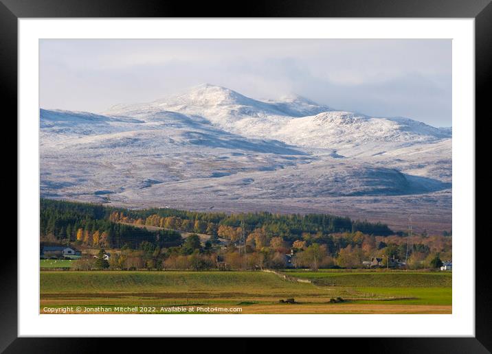 Carn Slachaid, Ardgay, Sutherland, Scotland, 2018 Framed Mounted Print by Jonathan Mitchell