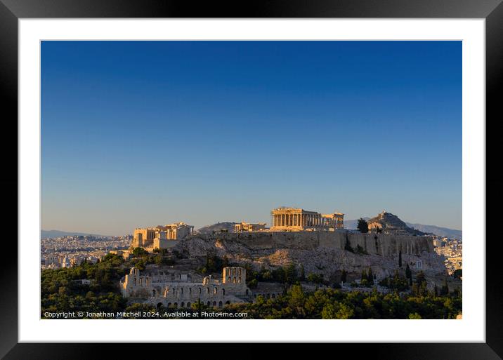The Parthenon, Athens, Greece Framed Mounted Print by Jonathan Mitchell