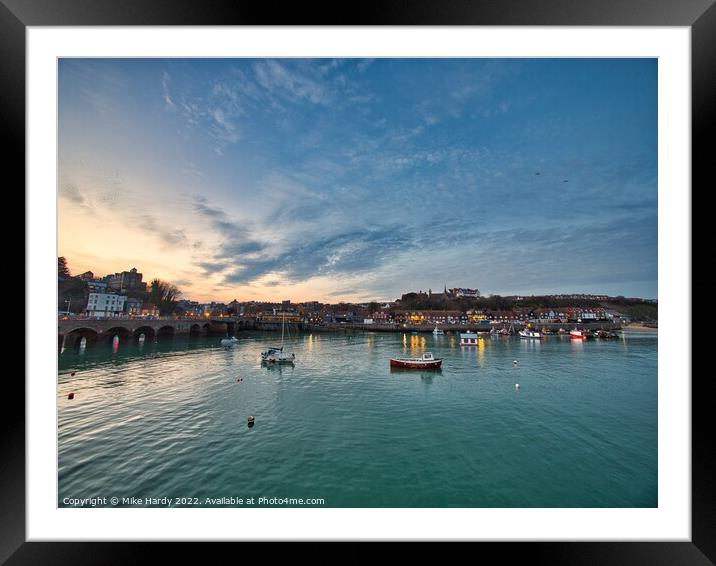 Folkestone Harbour Viaduct and DSeafront Framed Mounted Print by Mike Hardy