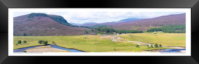 The Blooming Heather Hills above Braemar, Scotland. Framed Print by Keith Ringland