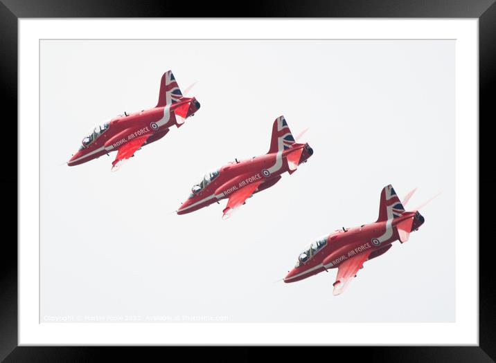 Red Arrows Framed Mounted Print by Martin Pople