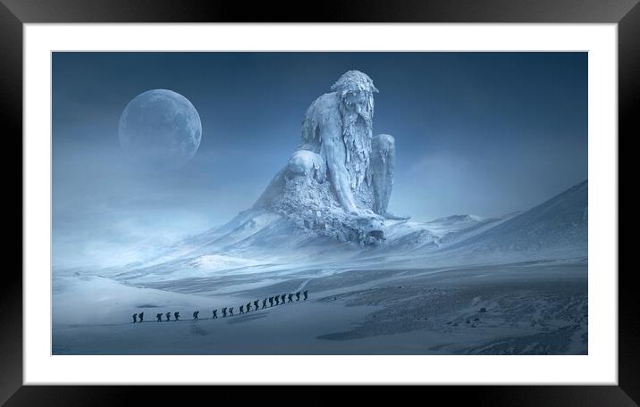 Frozen giant! Framed Mounted Print by Ionut Cosmin