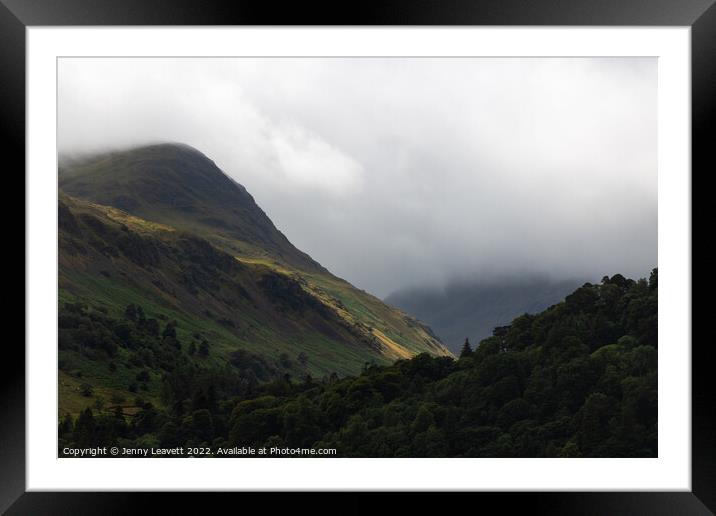 Clouds Over Hilltops - Glenridding Framed Mounted Print by Jenny Leavett