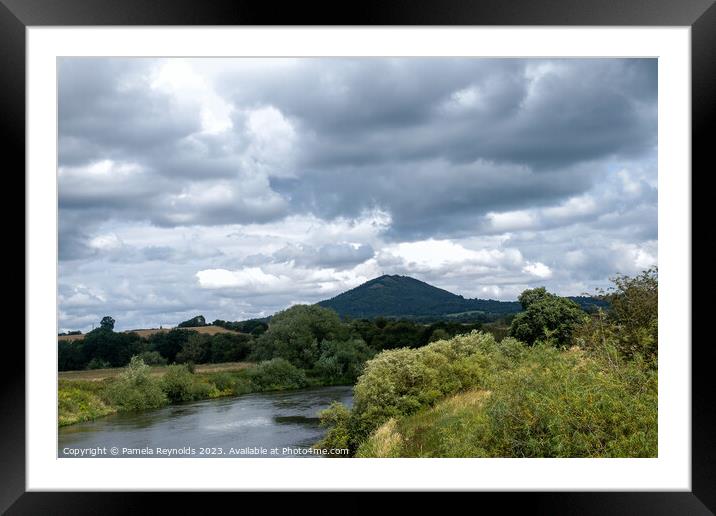 Wrekin Hill with the River Severn Framed Mounted Print by Pamela Reynolds