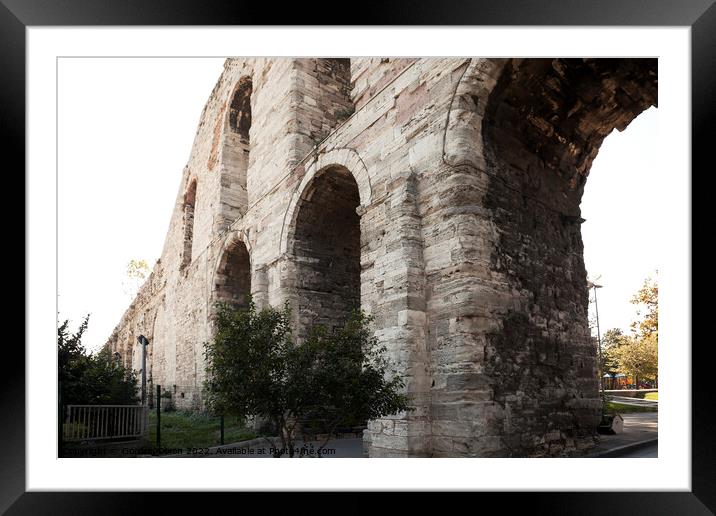 Arches of the Roman Aqueduct, Istanbul Framed Mounted Print by Gordon Dixon