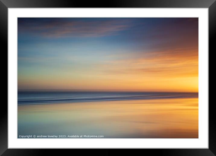 ICM cromer glow Framed Mounted Print by andrew loveday
