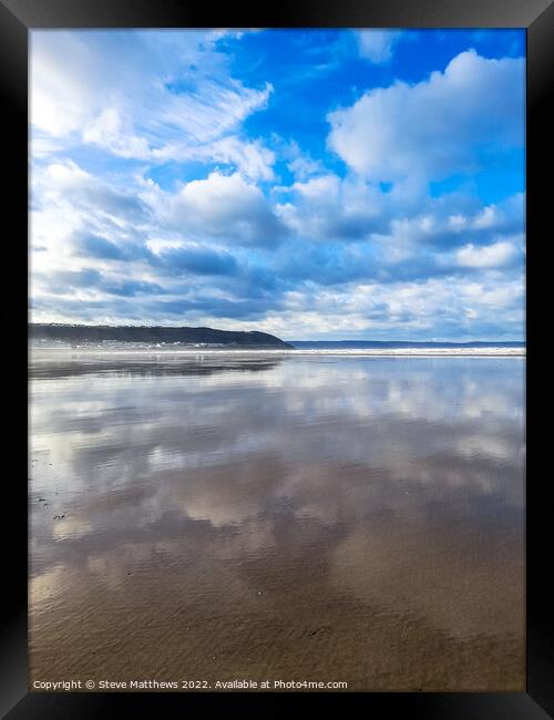 Westward Ho! Beach Framed Print by Steve Matthews