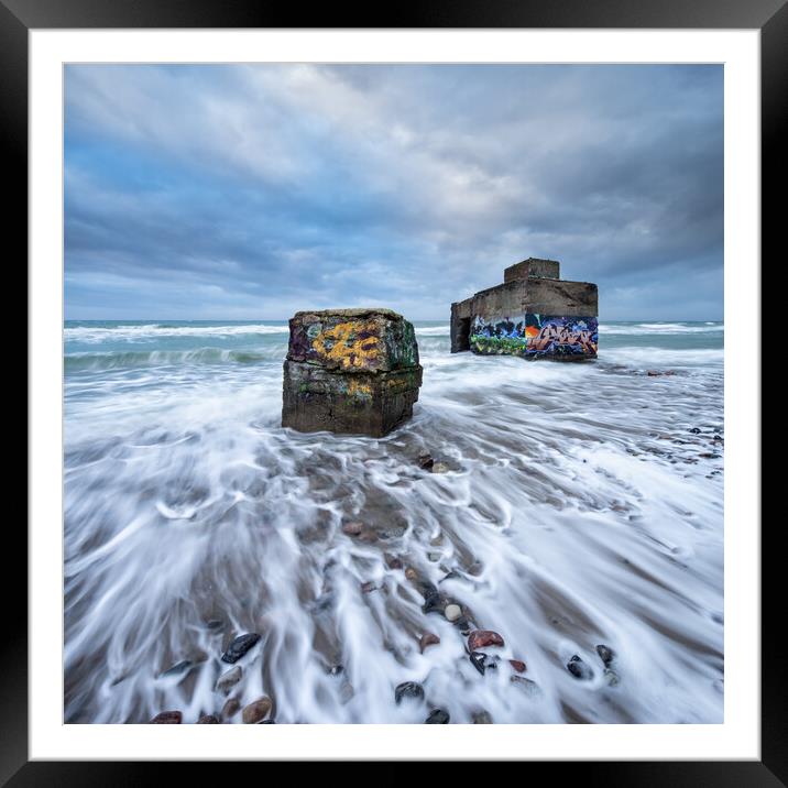 Stormy Sea Framed Mounted Print by Andreas Vitting