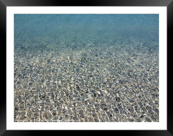 Close up of the Sea.  Framed Mounted Print by Alix Forestier