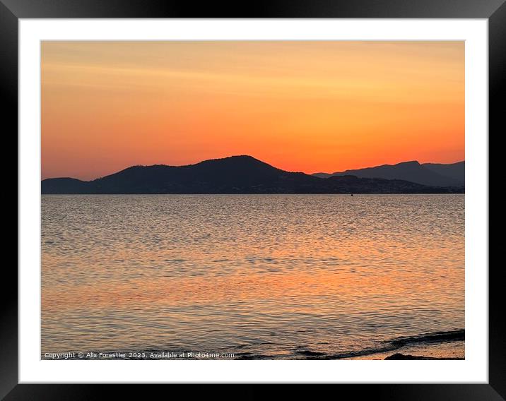 The Moment After Sunset Framed Mounted Print by Alix Forestier